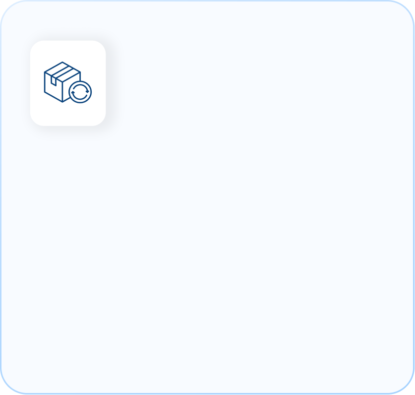 Inventory Stock Replenishment Icon